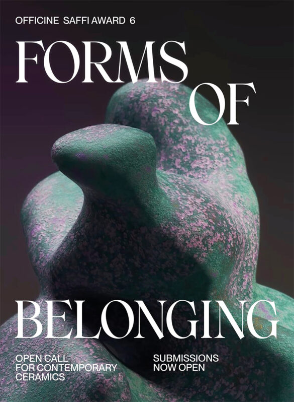 Cartel del concurso de cerámica de Fundaziones Officine Saffi