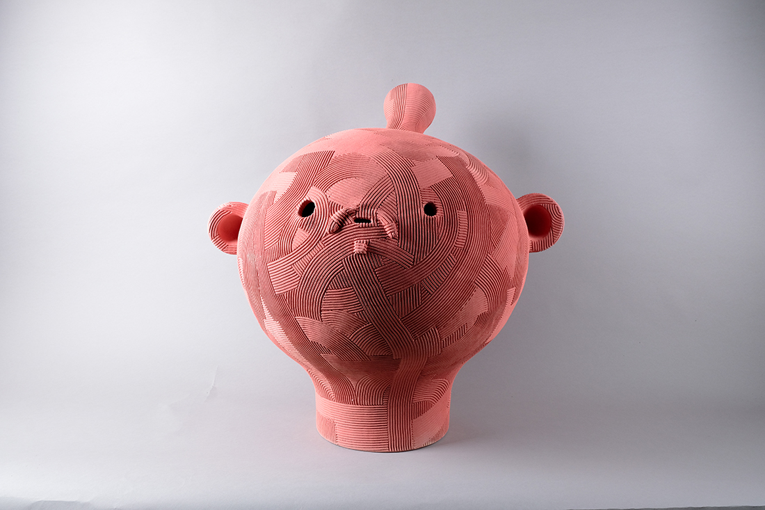 Pieza de cerámica del artista japonés Iwamura En