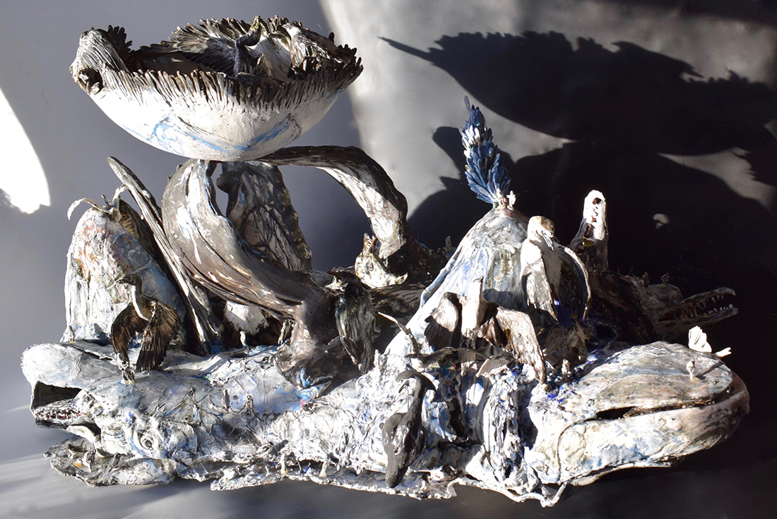 Escultura cerámica de Lisa Creskey